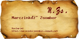 Marczinkó Zsombor névjegykártya
