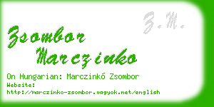 zsombor marczinko business card
