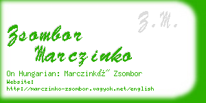 zsombor marczinko business card